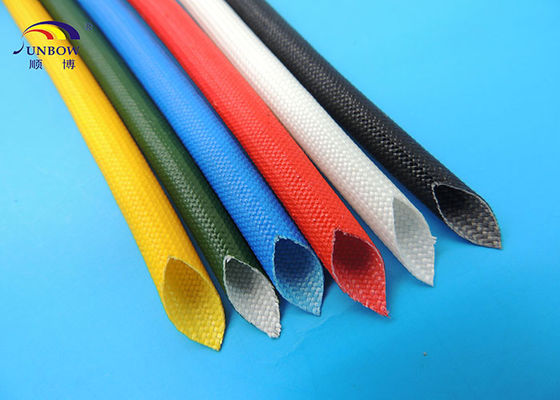 Chine douille gainante isolante de fibre de verre de fibre de verre de silicone de fil électrique de 3.5mm fournisseur
