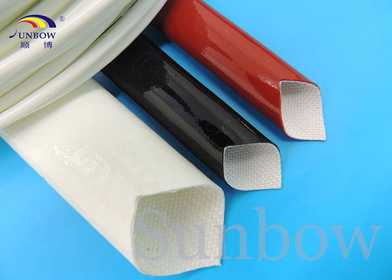 Chine Silicone Rubber Coated High Temperature Fiberglass Sleeve Silicone Fiberglass Sleeving fournisseur