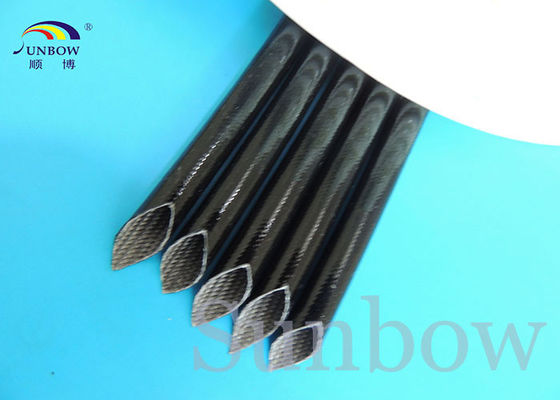 Chine La fibre de verre noire de silicone gainant/fibre de verre en caoutchouc a tressé la douille pour l'isolation de harnais de fil fournisseur
