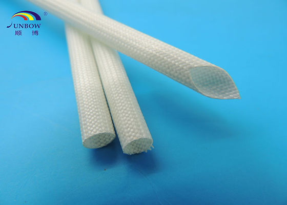 Chine fibres de verre blancs de résine de silicone de la couleur 1200V gainant pour le câblage des véhicules à moteur fournisseur