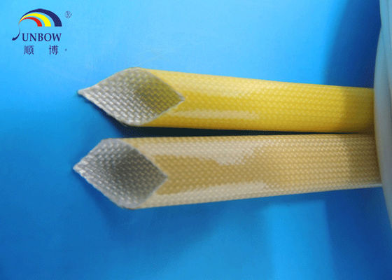Chine 0.5-35mm Heat resistance and good electrical Polyurethane (PU) amber fiberglass sleeve for F grade machinery fournisseur