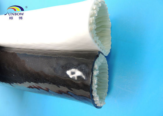 Chine Flamme enduite de silicone noire de fibre de verre/gainer résistant à la chaleur, diamètre intérieur de 15mm fournisseur