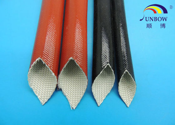 Chine Gainer tressé expansible de fibre de verre enduite de silicone/douilles/tuyauterie/tuyaux fournisseur