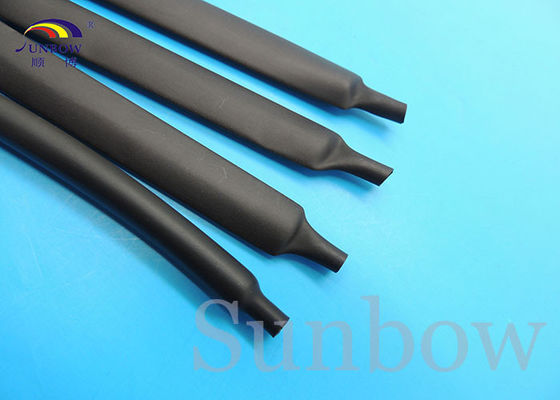Chine L'halogène rétrécissable de tube de tuyauterie de rétrécissement de la chaleur de polyoléfine du noir 7mm libèrent fournisseur