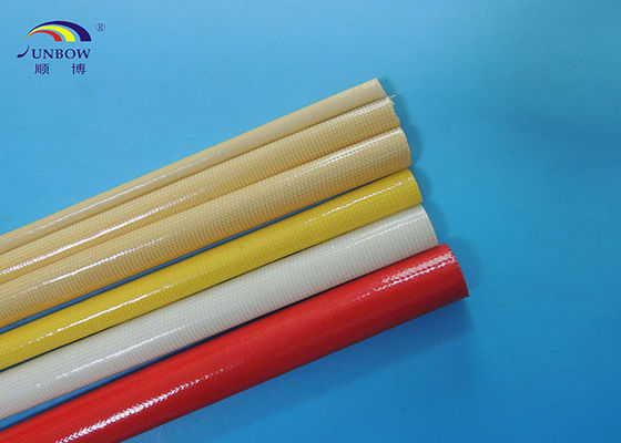 Chine polyurethane fiberglass sleeve treated in high temperature and  oil proof &amp; water proof fournisseur