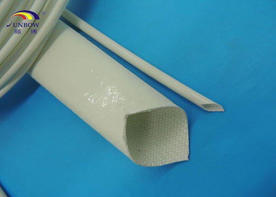 Chine Douille résistante à hautes températures de fibre de verre de silicone de laque en caoutchouc de silicone 200℃ fournisseur
