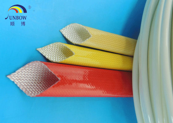 Chine Waterproof Polyurethane Fiberglass braided Insulation electrical sleeving For F grade electric motor#SB-PUGS fournisseur