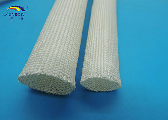 Chine le Non-alcali a tressé la fibre de verre à hautes températures gainant pour des isolateurs/Assemblées de fils fournisseur