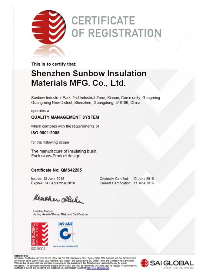 ISO9001 pour la tuyauterie de rétrécissement de la chaleur de polyoléfine
